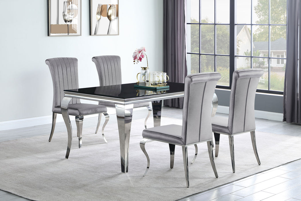 Carone 5-piece 61" Rectangular Dining Set - Evans Furniture (CO)