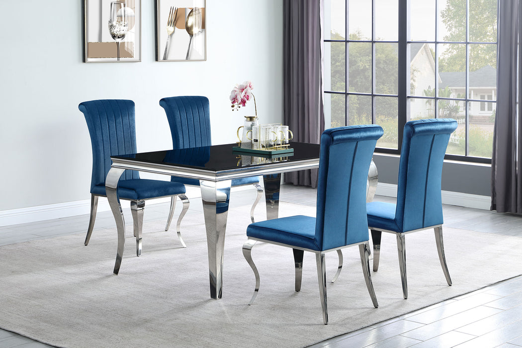 Carone 5-piece 61" Rectangular Dining Set - Evans Furniture (CO)