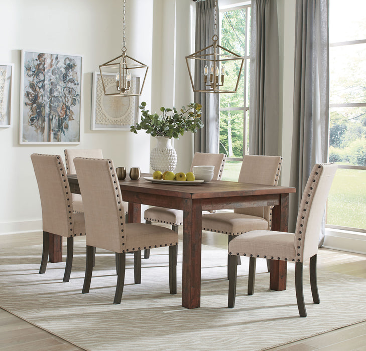 Coleman 5-piece Rectangular Dining Set Rustic Golden Brown - Evans Furniture (CO)