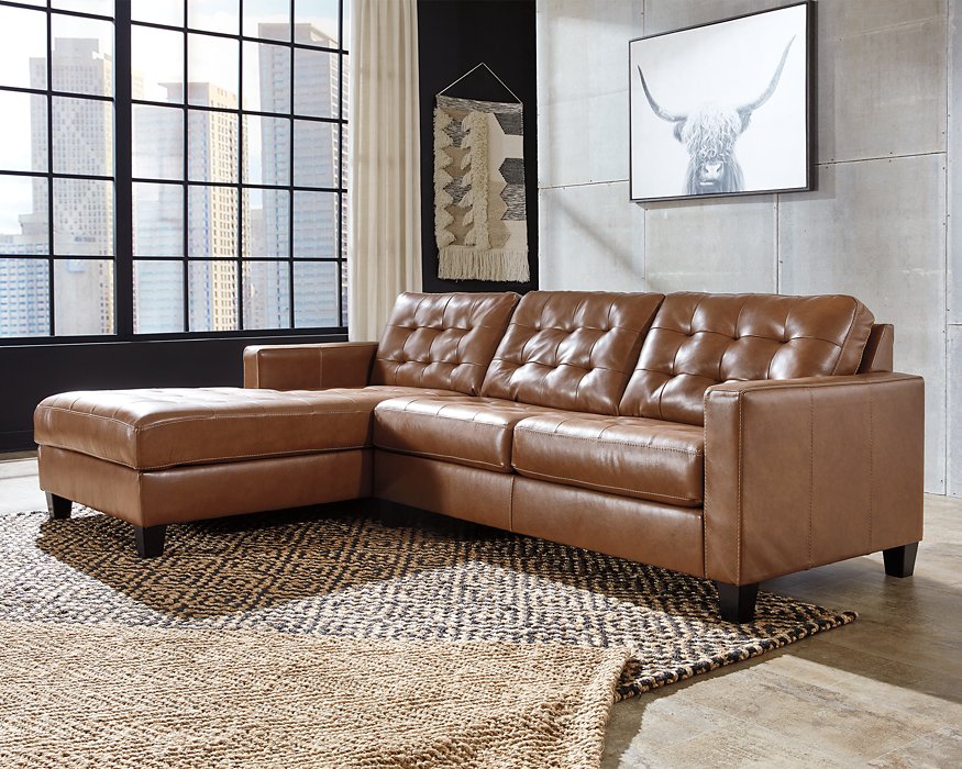 Baskove Sectional with Chaise - Evans Furniture (CO)