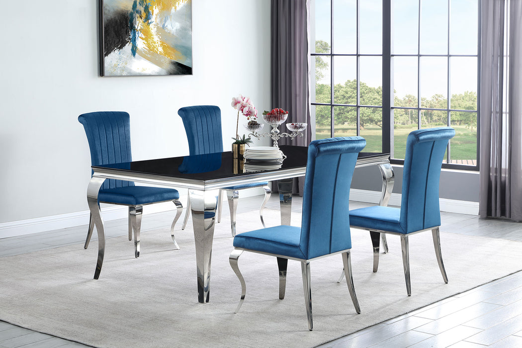 Carone 5-piece 81" Rectangular Dining Set