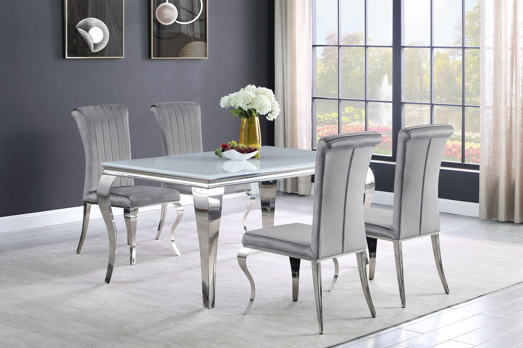 Carone 5-piece 61" Rectangular Dining Set - Evans Furniture (CO)