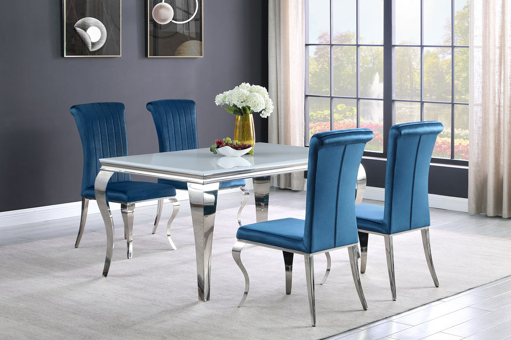 Carone 5-piece 61" Rectangular Dining Set - Evans Furniture (CO)