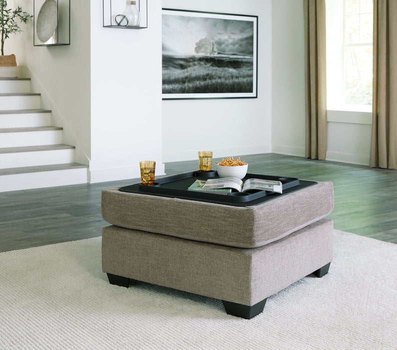 Creswell Ottoman With Storage - Evans Furniture (CO)