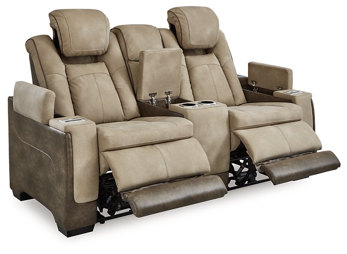 Next-Gen DuraPella Power Reclining Loveseat with Console - Evans Furniture (CO)