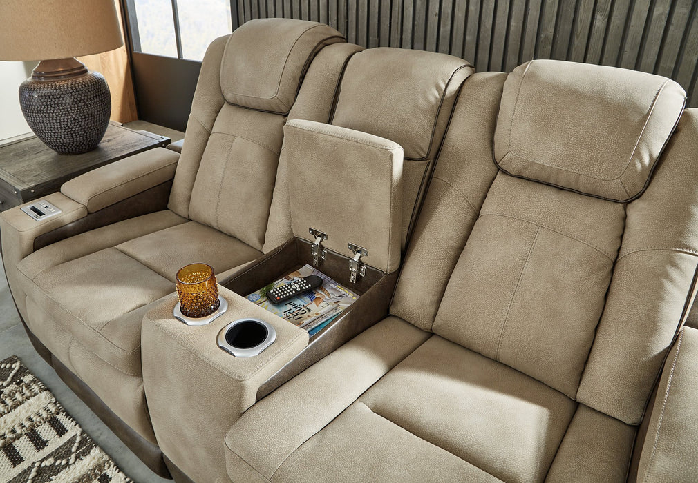 Next-Gen DuraPella Power Reclining Loveseat with Console - Evans Furniture (CO)