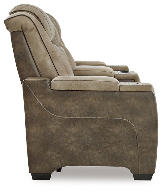 Next-Gen DuraPella Power Reclining Loveseat with Console - Evans Furniture (CO)