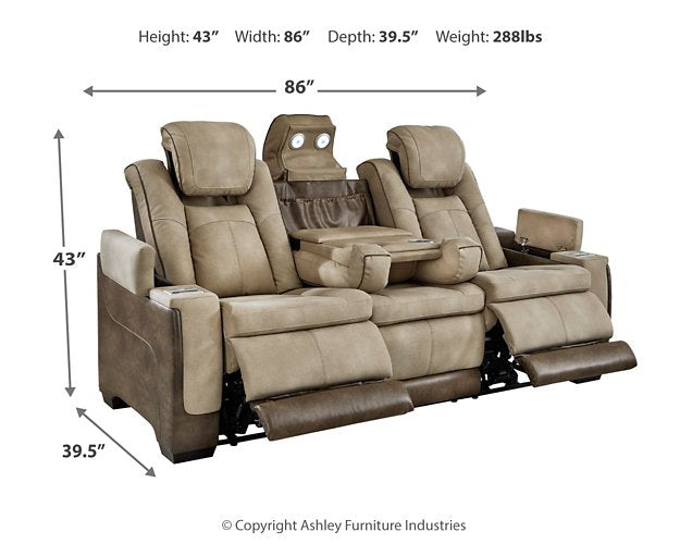 Next-Gen DuraPella Power Reclining Sofa - Evans Furniture (CO)