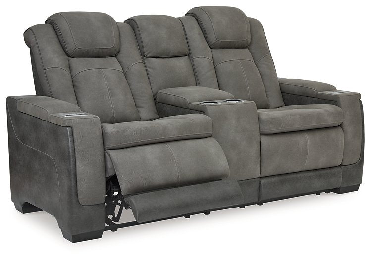 Next-Gen DuraPella Power Reclining Loveseat with Console - Evans Furniture (CO)