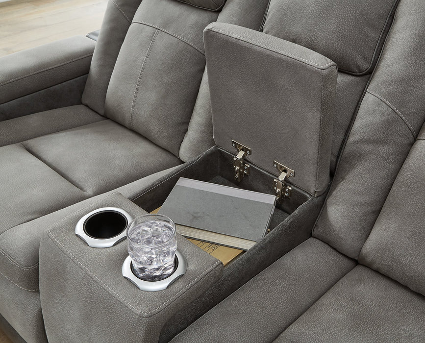 Next-Gen DuraPella Power Reclining Loveseat with Console - Evans Furniture (CO)