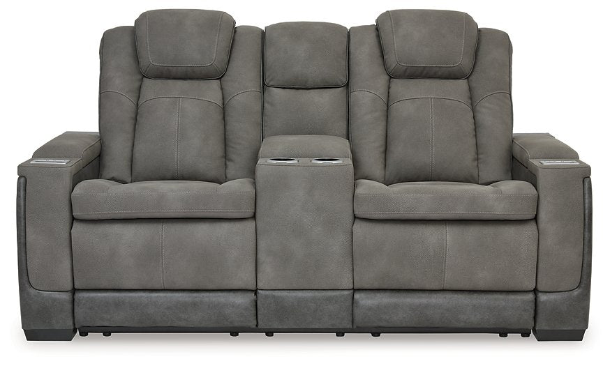 Next-Gen DuraPella Power Reclining Loveseat with Console - Evans Furniture (CO)