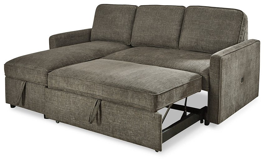 Kerle 2-Piece Sectional with Pop Up Bed - Evans Furniture (CO)