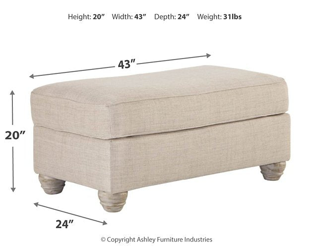 Traemore Ottoman - Evans Furniture (CO)