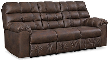 Derwin Reclining Sofa with Drop Down Table - Evans Furniture (CO)