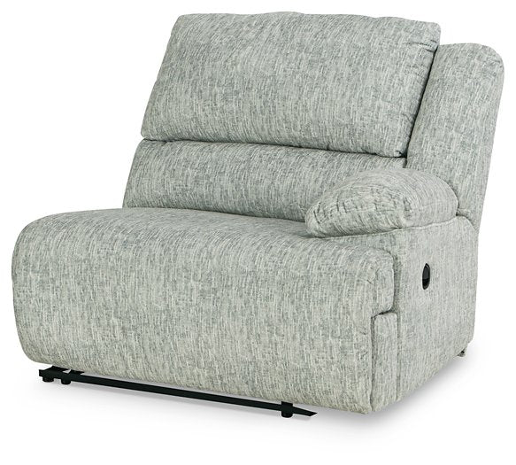 McClelland Reclining Sectional Loveseat with Console - Evans Furniture (CO)