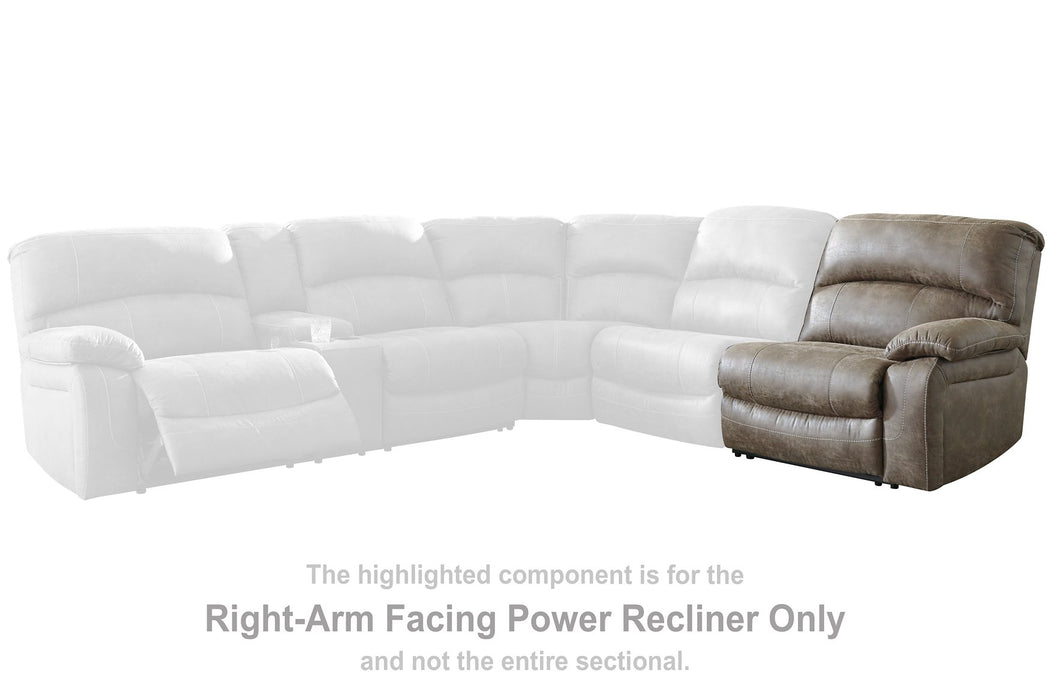 Segburg Power Reclining Sectional - Evans Furniture (CO)