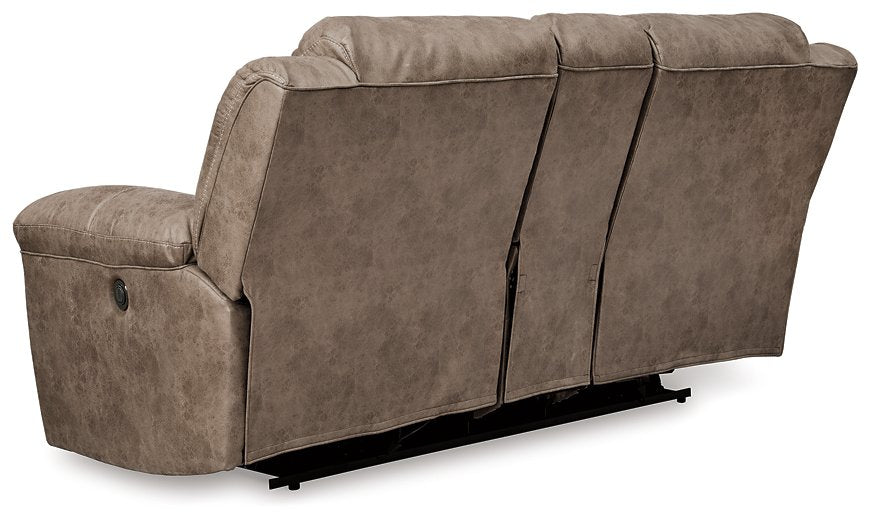 Stoneland Power Reclining Loveseat with Console - Evans Furniture (CO)