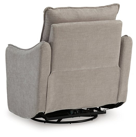 McBurg Swivel Power Recliner - Evans Furniture (CO)