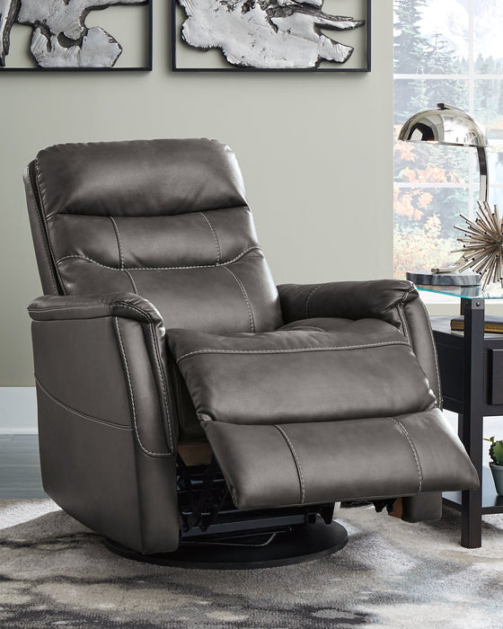 Riptyme Swivel Glider Recliner - Evans Furniture (CO)