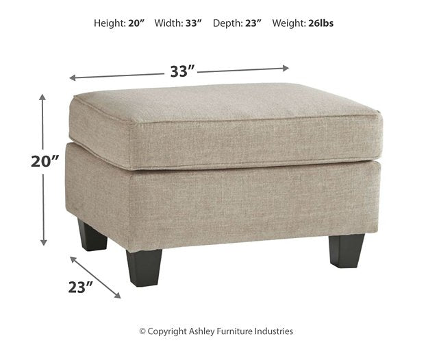 Abney Ottoman - Evans Furniture (CO)