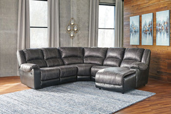 Nantahala 3-Piece Reclining Sectional with Chaise - Evans Furniture (CO)