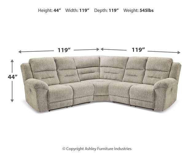 Family Den Power Reclining Sectional - Evans Furniture (CO)