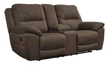 Next-Gen Gaucho Reclining Loveseat with Console - Evans Furniture (CO)