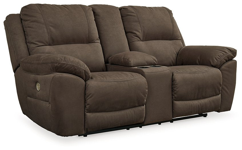 Next-Gen Gaucho Power Reclining Loveseat with Console - Evans Furniture (CO)