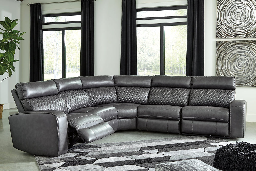 Samperstone Power Reclining Sectional - Evans Furniture (CO)
