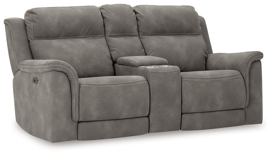 Next-Gen DuraPella Power Reclining Loveseat with Console - Evans Furniture (CO)