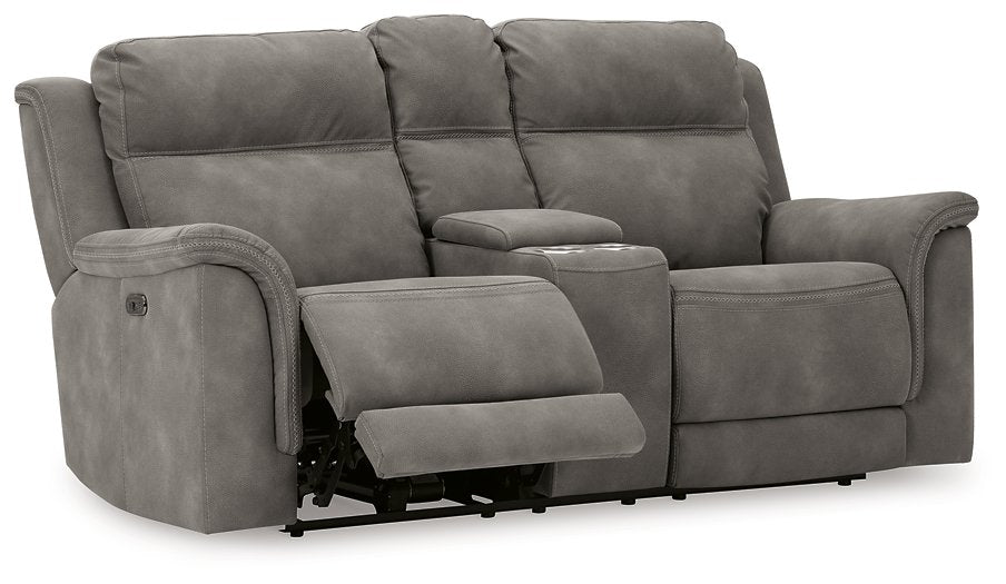 Next-Gen DuraPella Power Reclining Loveseat with Console - Evans Furniture (CO)