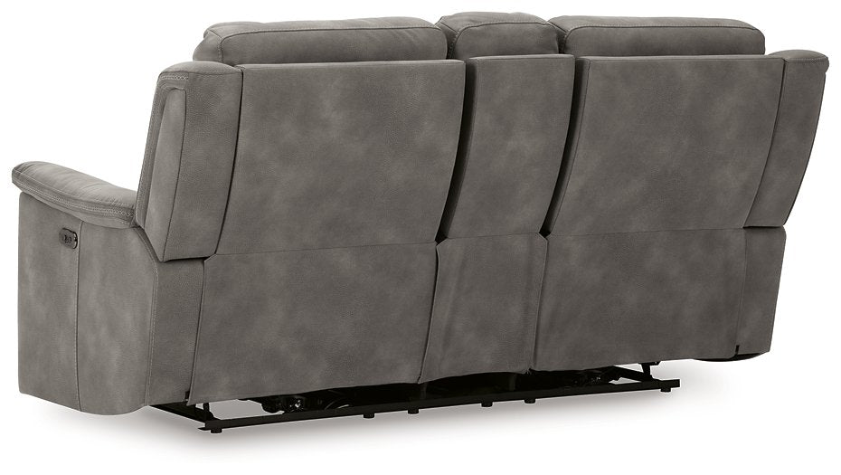 Next-Gen DuraPella Power Reclining Loveseat with Console - Evans Furniture (CO)