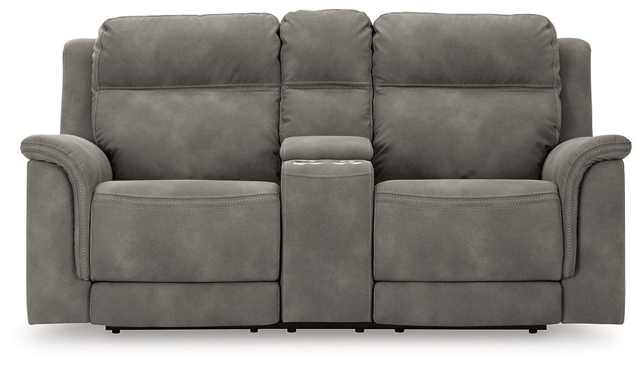 Next-Gen DuraPella Power Reclining Loveseat with Console - Evans Furniture (CO)