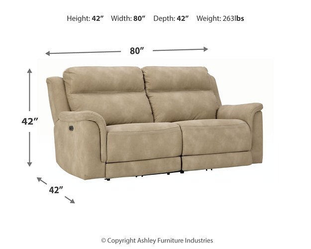 Next-Gen DuraPella Power Reclining Sofa - Evans Furniture (CO)