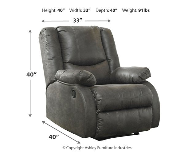 Bladewood Recliner - Evans Furniture (CO)