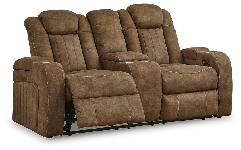 Wolfridge Power Reclining Loveseat - Evans Furniture (CO)