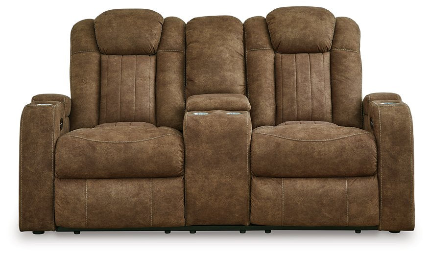 Wolfridge Power Reclining Loveseat - Evans Furniture (CO)