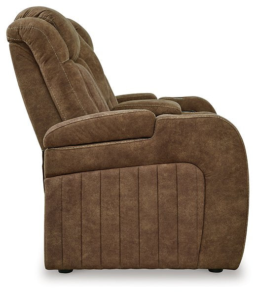 Wolfridge Power Reclining Loveseat - Evans Furniture (CO)