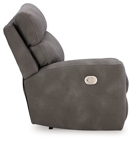 Next-Gen DuraPella Power Reclining Sectional Loveseat - Evans Furniture (CO)