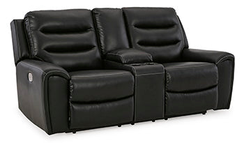 Warlin Power Reclining Loveseat with Console - Evans Furniture (CO)