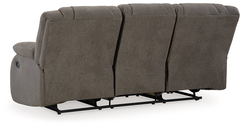 First Base Reclining Sofa - Evans Furniture (CO)