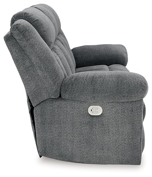 Tip-Off Power Reclining Sofa - Evans Furniture (CO)