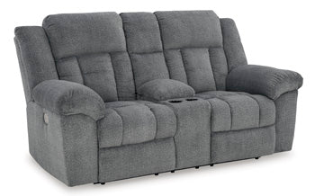 Tip-Off Power Reclining Loveseat - Evans Furniture (CO)