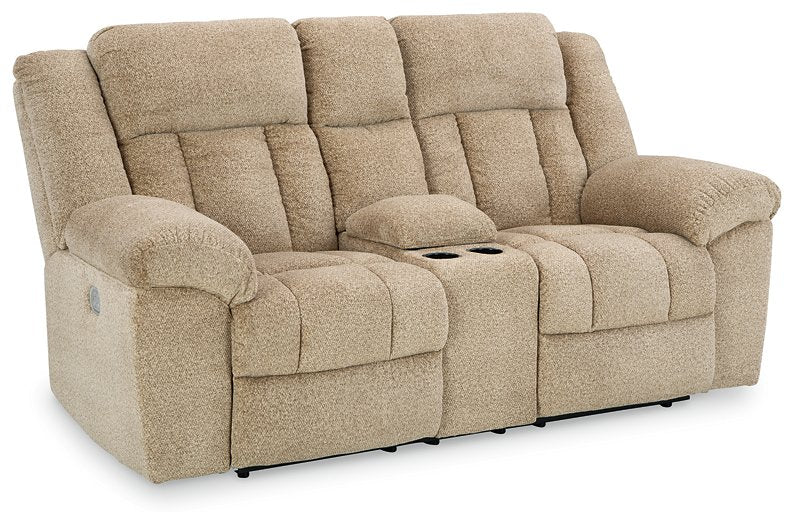 Tip-Off Power Reclining Loveseat - Evans Furniture (CO)