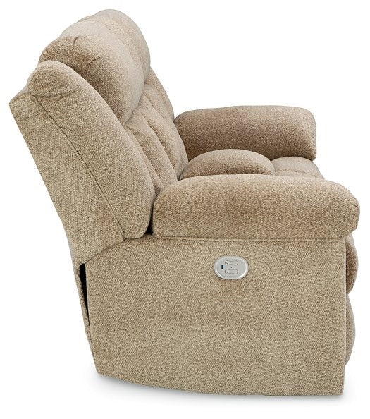 Tip-Off Power Reclining Loveseat - Evans Furniture (CO)