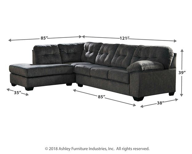 Accrington 2-Piece Sleeper Sectional with Chaise - Evans Furniture (CO)