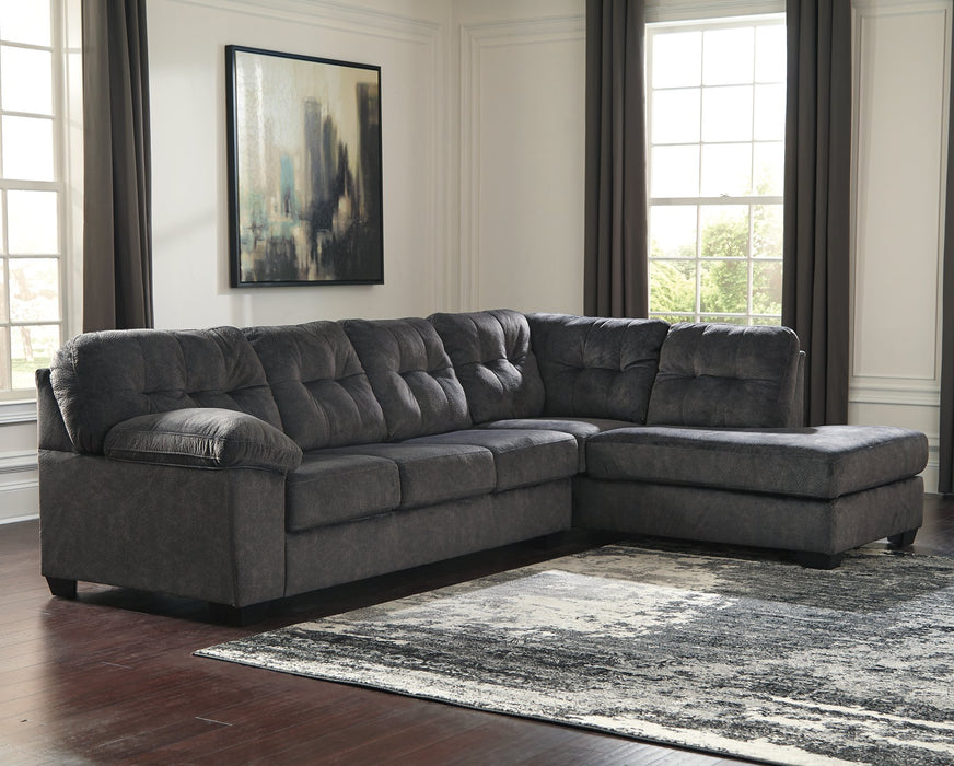 Accrington 2-Piece Sleeper Sectional with Chaise - Evans Furniture (CO)