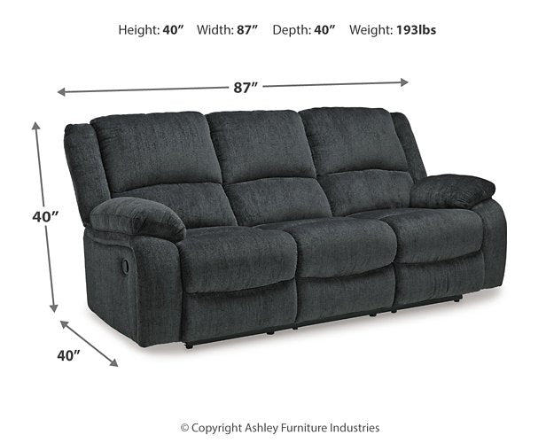 Draycoll Reclining Sofa - Evans Furniture (CO)