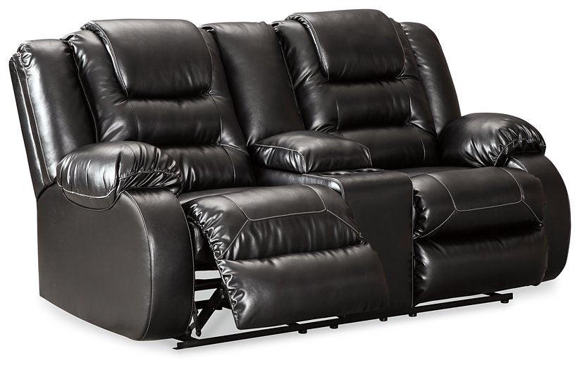 Vacherie Reclining Loveseat with Console - Evans Furniture (CO)