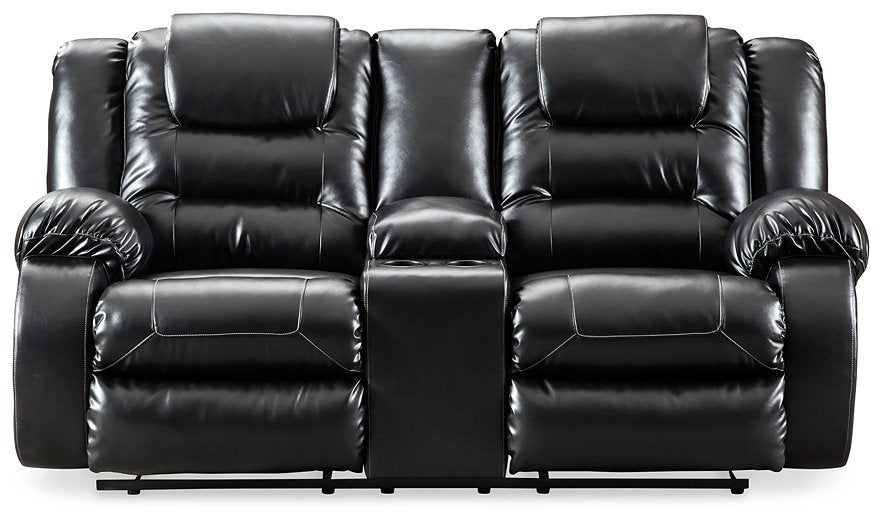 Vacherie Reclining Loveseat with Console - Evans Furniture (CO)